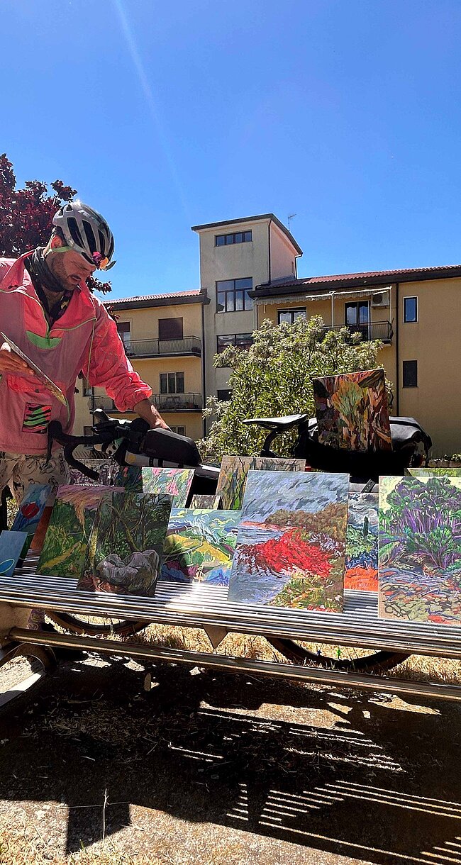 Fahrrad und Kunst: kreative Projekte auf der bike festa Südtirol