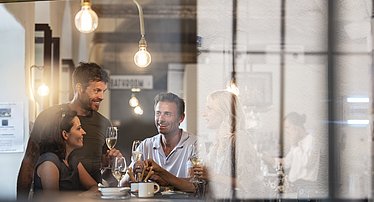 [Translate to Italian:] In den Restaurants in Brixen in Südtirol trifft Alpines auf Mediterranes